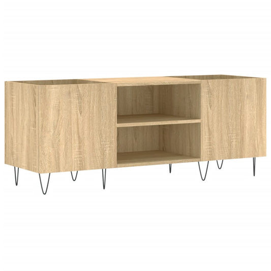 Armoire à disques chêne sonoma 121x38x48 cm bois d'ingénierie