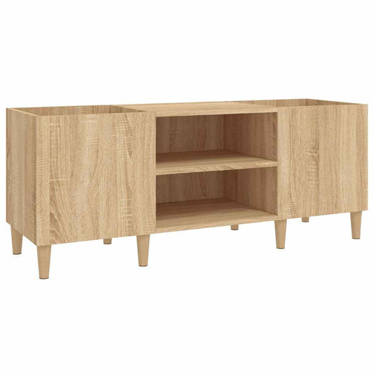 Armoire à disques chêne sonoma 121x38x48 cm bois d'ingénierie