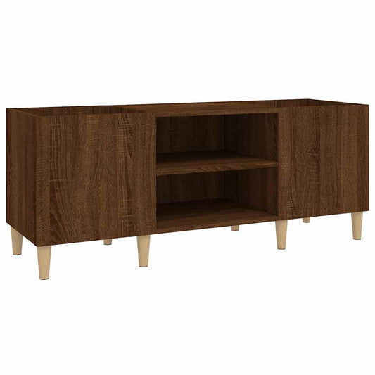 Armoire à disques chêne marron 121x38x48 cm bois d'ingénierie