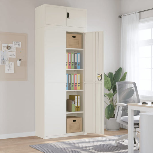 Classeur blanc 90x40x240 cm acier