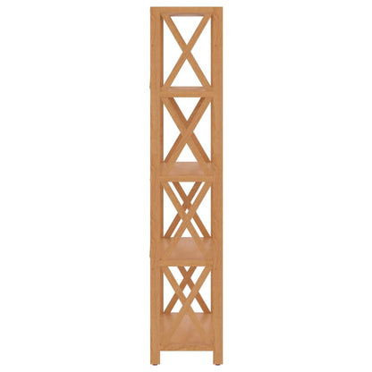 Étagère à 5 niveaux 80x30x146 cm bois de chêne massif