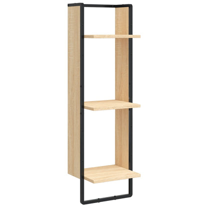 Étagère murale 3 niveaux chêne sonoma 30x25x100 cm