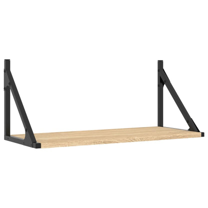 Étagères murales 2 pcs chêne sonoma 60x25x25,5 cm