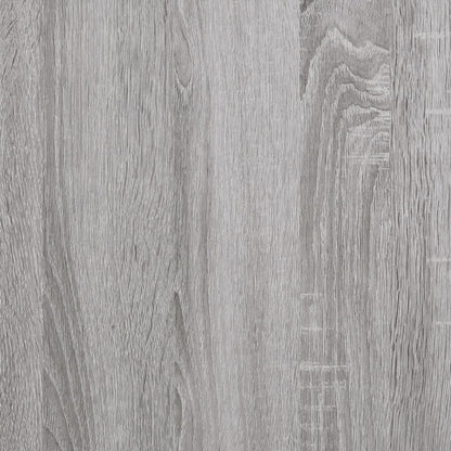 Étagères murales 2pcs sonoma gris 60x25x25,5 cm bois ingénierie