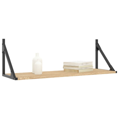 Étagères murales 2 pcs chêne sonoma 80x25x25,5 cm