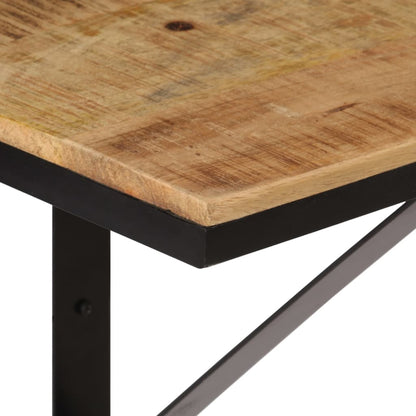Étagère murale 40x30x32 cm bois massif de manguier et fer