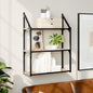 Étagère murale 3 niveaux chêne sonoma 60x21x78,5 cm