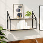 Étagère murale 2 niveaux chêne sonoma 80x21x51 cm