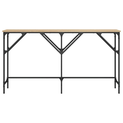 Table console chêne sonoma 140x29x75 cm bois d'ingénierie