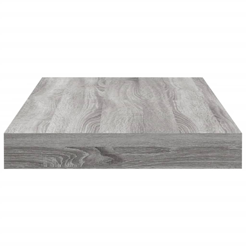 Étagères murales 4 pcs sonoma gris 40x10x1,5 cm bois ingénierie
