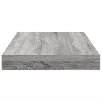 Étagères murales 4 pcs sonoma gris 40x10x1,5 cm bois ingénierie