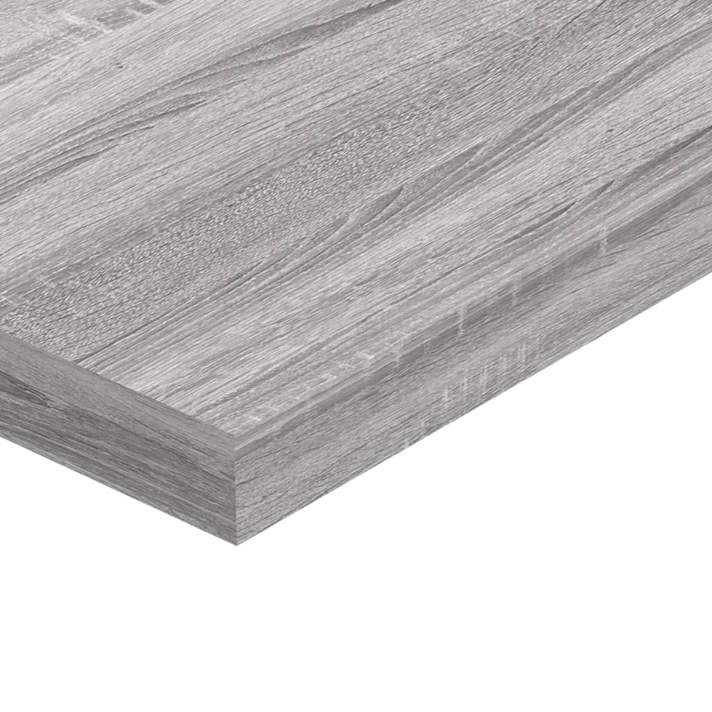 Étagères murales 4 pcs sonoma gris 40x10x1,5 cm bois ingénierie