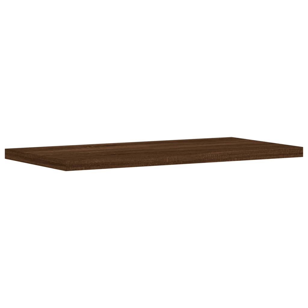 Étagères murales 8 pcs chêne marron 40x20x1,5cm bois ingénierie