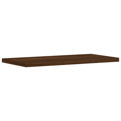 Étagères murales 8 pcs chêne marron 40x20x1,5cm bois ingénierie