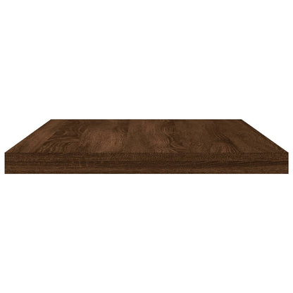Étagères murales 8 pcs chêne marron 40x20x1,5cm bois ingénierie