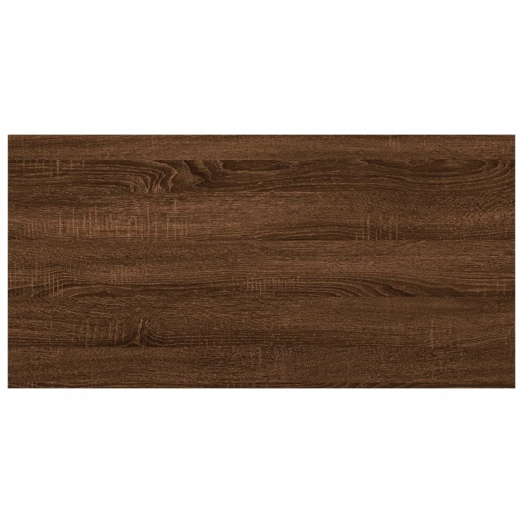 Étagères murales 8 pcs chêne marron 40x20x1,5cm bois ingénierie