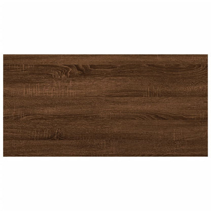 Étagères murales 8 pcs chêne marron 40x20x1,5cm bois ingénierie