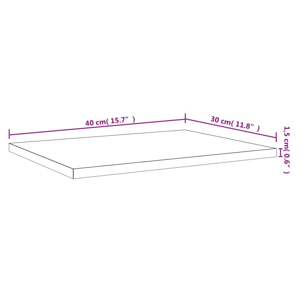 Étagères murales 4 pcs chêne fumé 40x30x1,5cm bois d'ingénierie