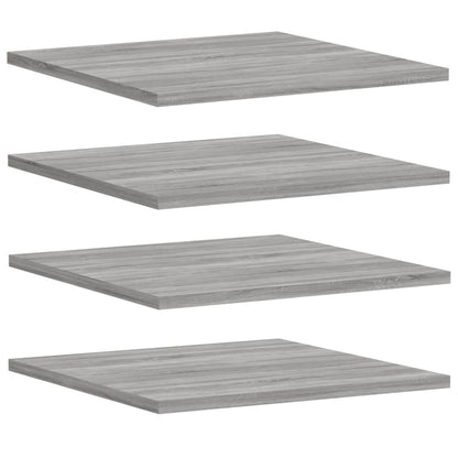 Étagères murales 4 pcs sonoma gris 40x50x1,5 cm bois ingénierie
