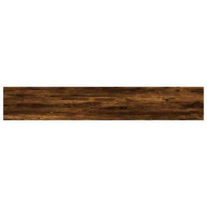 Étagères murales 4 pcs chêne fumé 60x10x1,5cm bois d'ingénierie