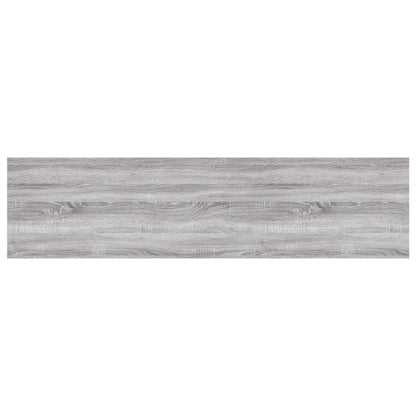 Étagères murales 4 pcs sonoma gris 80x20x1,5 cm bois ingénierie