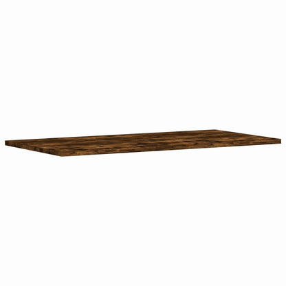 Étagères murales 4 pcs chêne fumé 80x40x1,5cm bois d'ingénierie