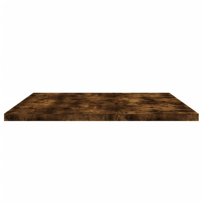 Étagères murales 4 pcs chêne fumé 80x40x1,5cm bois d'ingénierie
