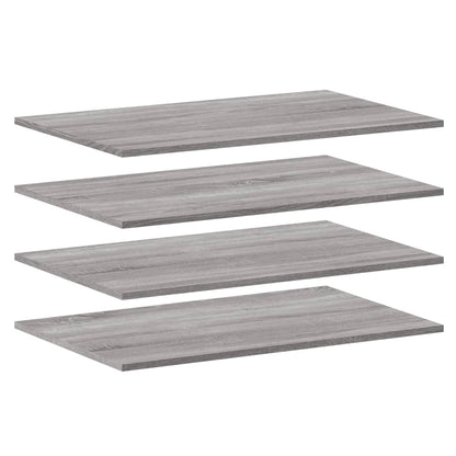 Étagères murales 4 pcs sonoma gris 80x50x1,5 cm bois ingénierie