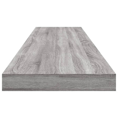 Étagères murales 4 pcs sonoma gris 100x10x1,5cm bois ingénierie