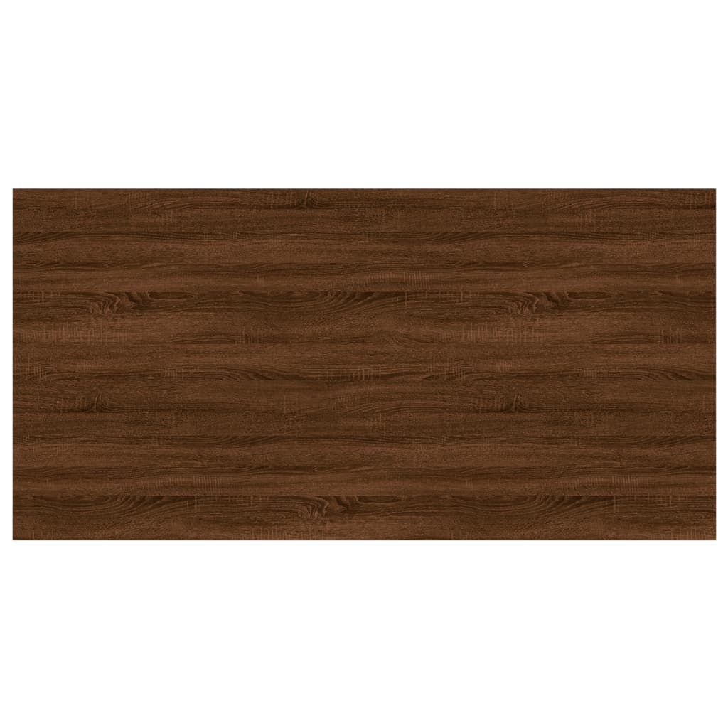 Étagères murales 4pcs chêne marron 100x50x1,5cm bois ingénierie