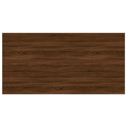 Étagères murales 4pcs chêne marron 100x50x1,5cm bois ingénierie