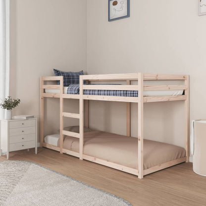 Lit superposé sans matelas 90x200 cm bois de pin massif