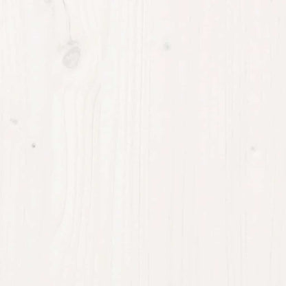 Lit superposé sans matelas blanc 90x190 cm bois de pin massif