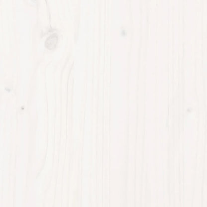 Lit superposé sans matelas 80x200/140x200 cm blanc bois massif