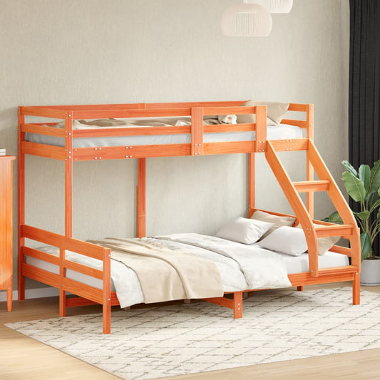 Lit superposé sans matelas 80x200/140x200 cm bois massif