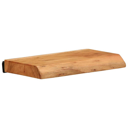 Étagères murales 2 pcs 30x20x3,5 cm bois massif d'acacia
