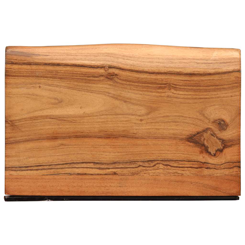 Étagères murales 2 pcs 30x20x3,5 cm bois massif d'acacia