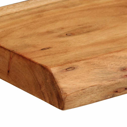 Étagères murales 2 pcs 30x20x3,5 cm bois massif d'acacia