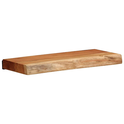 Étagères murales 2 pcs 40x20x3,5 cm bois massif d'acacia