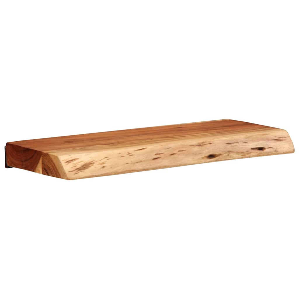 Étagères murales 2 pcs 40x20x3,5 cm bois massif d'acacia