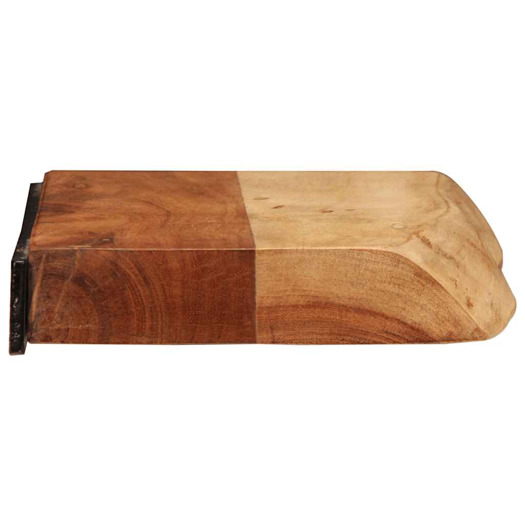 Étagères murales 2 pcs 40x20x3,5 cm bois massif d'acacia