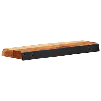 Étagères murales 2 pcs 40x20x3,5 cm bois massif d'acacia