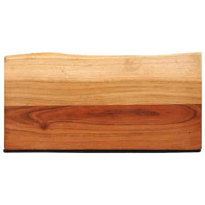 Étagères murales 2 pcs 40x20x3,5 cm bois massif d'acacia