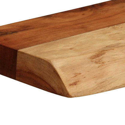 Étagères murales 2 pcs 40x20x3,5 cm bois massif d'acacia