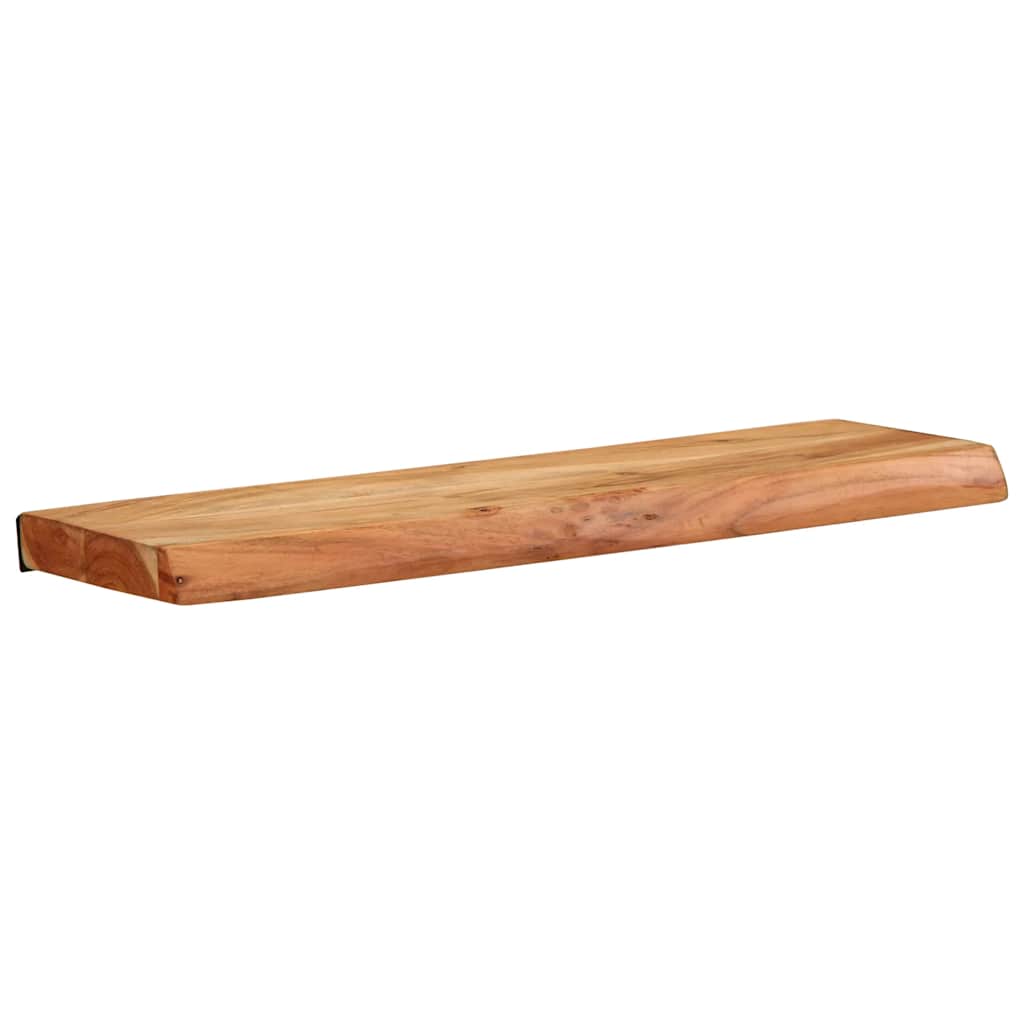 Étagères murales 2 pcs 60x20x3,5 cm bois massif d'acacia