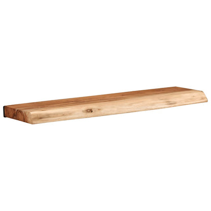 Étagères murales 2 pcs 60x20x3,5 cm bois massif d'acacia