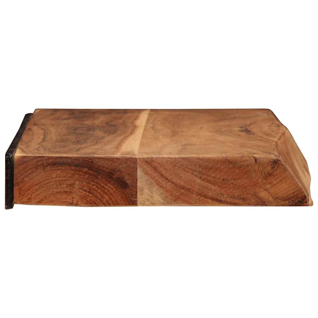 Étagères murales 2 pcs 60x20x3,5 cm bois massif d'acacia