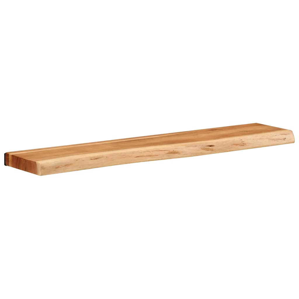 Étagères murales 2 pcs 80x20x3,5 cm bois massif d'acacia