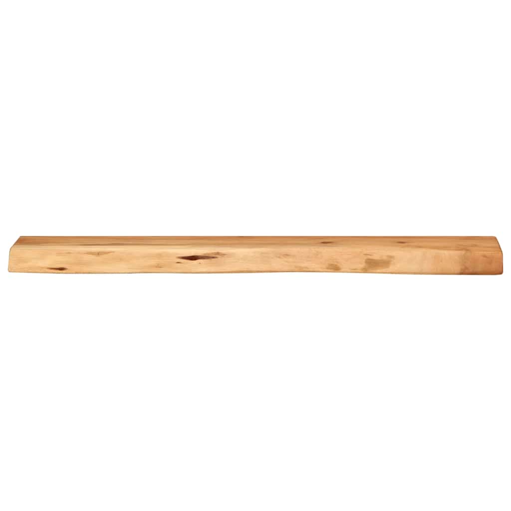 Étagères murales 2 pcs 80x20x3,5 cm bois massif d'acacia