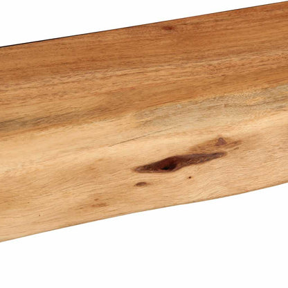 Étagères murales 2 pcs 80x20x3,5 cm bois massif d'acacia